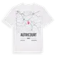 Autricourt karta t-shirt