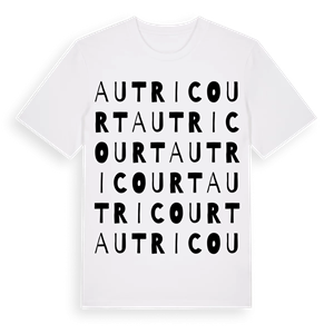 Autricourt ordlek t-shirt – ekologisk bomull t-shirt från Pinshirt