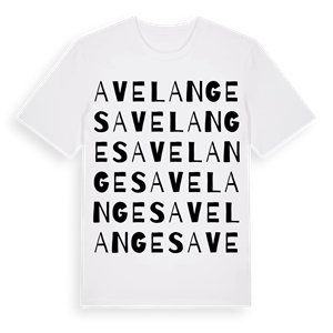 Avelanges ordlek t-shirt – ekologisk bomull t-shirt från Pinshirt