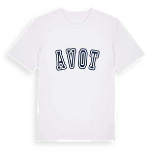 Avot college t-shirt – ekologisk bomull t-shirt från Pinshirt