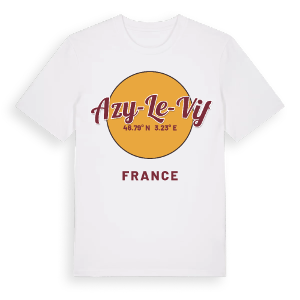 Azy-le-Vif cirkel t-shirt – ekologisk bomull t-shirt från Pinshirt