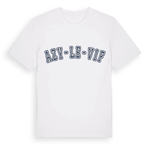 Azy-le-Vif college t-shirt – ekologisk bomull t-shirt från Pinshirt