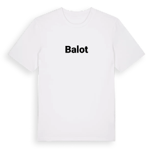 Balot fetstil t-shirt – ekologisk bomull t-shirt från Pinshirt