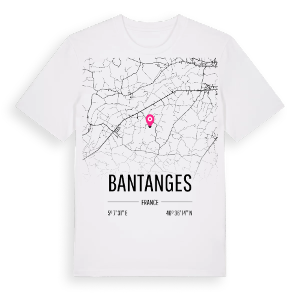 Bantanges karta t-shirt – ekologisk bomull t-shirt från Pinshirt