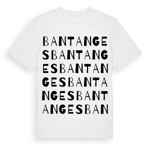 Bantanges ordlek t-shirt – ekologisk bomull t-shirt från Pinshirt