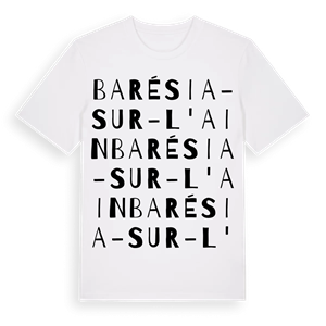 Barésia-sur-l'Ain ordlek t-shirt – ekologisk bomull t-shirt från Pinshirt