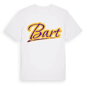 Bart baseball t-shirt – ekologisk bomull t-shirt från Pinshirt