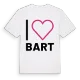 Jag älskar Bart t-shirt stort tryck