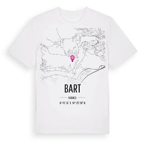 Bart karta t-shirt – ekologisk bomull t-shirt från Pinshirt