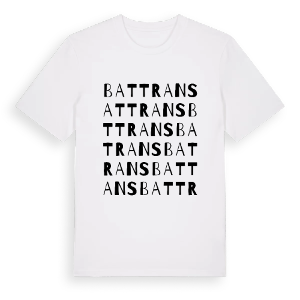 Battrans ordlek t-shirt – ekologisk bomull t-shirt från Pinshirt