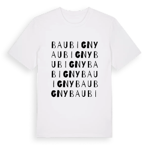 Baubigny ordlek t-shirt – ekologisk bomull t-shirt från Pinshirt