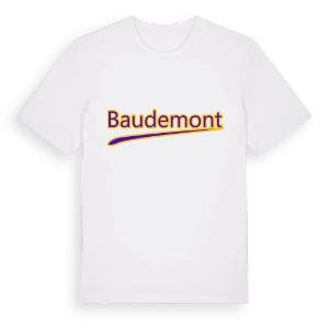 Baudemont baseball t-shirt – ekologisk bomull t-shirt från Pinshirt