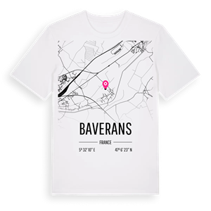 Baverans karta t-shirt – ekologisk bomull t-shirt från Pinshirt
