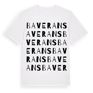 Baverans ordlek t-shirt – ekologisk bomull t-shirt från Pinshirt