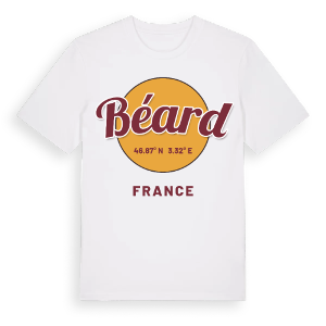 Béard cirkel t-shirt – ekologisk bomull t-shirt från Pinshirt