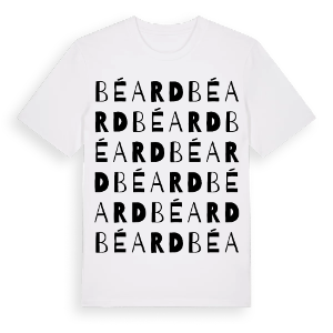 Béard ordlek t-shirt – ekologisk bomull t-shirt från Pinshirt