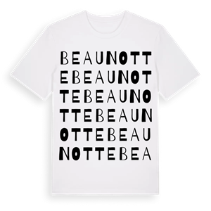 Beaunotte ordlek t-shirt – ekologisk bomull t-shirt från Pinshirt