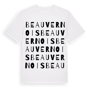 Beauvernois ordlek t-shirt – ekologisk bomull t-shirt från Pinshirt
