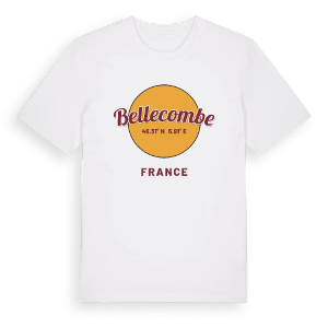 Bellecombe cirkel t-shirt – ekologisk bomull t-shirt från Pinshirt