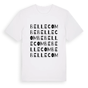 Bellecombe ordlek t-shirt – ekologisk bomull t-shirt från Pinshirt