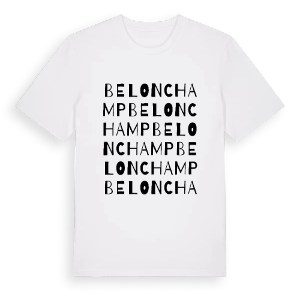 Belonchamp ordlek t-shirt – ekologisk bomull t-shirt från Pinshirt