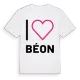 Jag älskar Béon t-shirt stort tryck