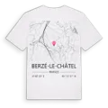 Berzé-le-Châtel karta t-shirt