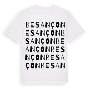 Besançon ordlek t-shirt – ekologisk bomull t-shirt från Pinshirt