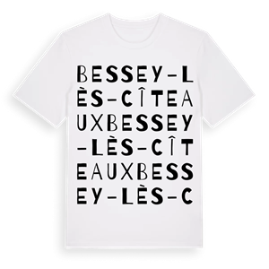 Bessey-lès-Cîteaux ordlek t-shirt – ekologisk bomull t-shirt från Pinshirt