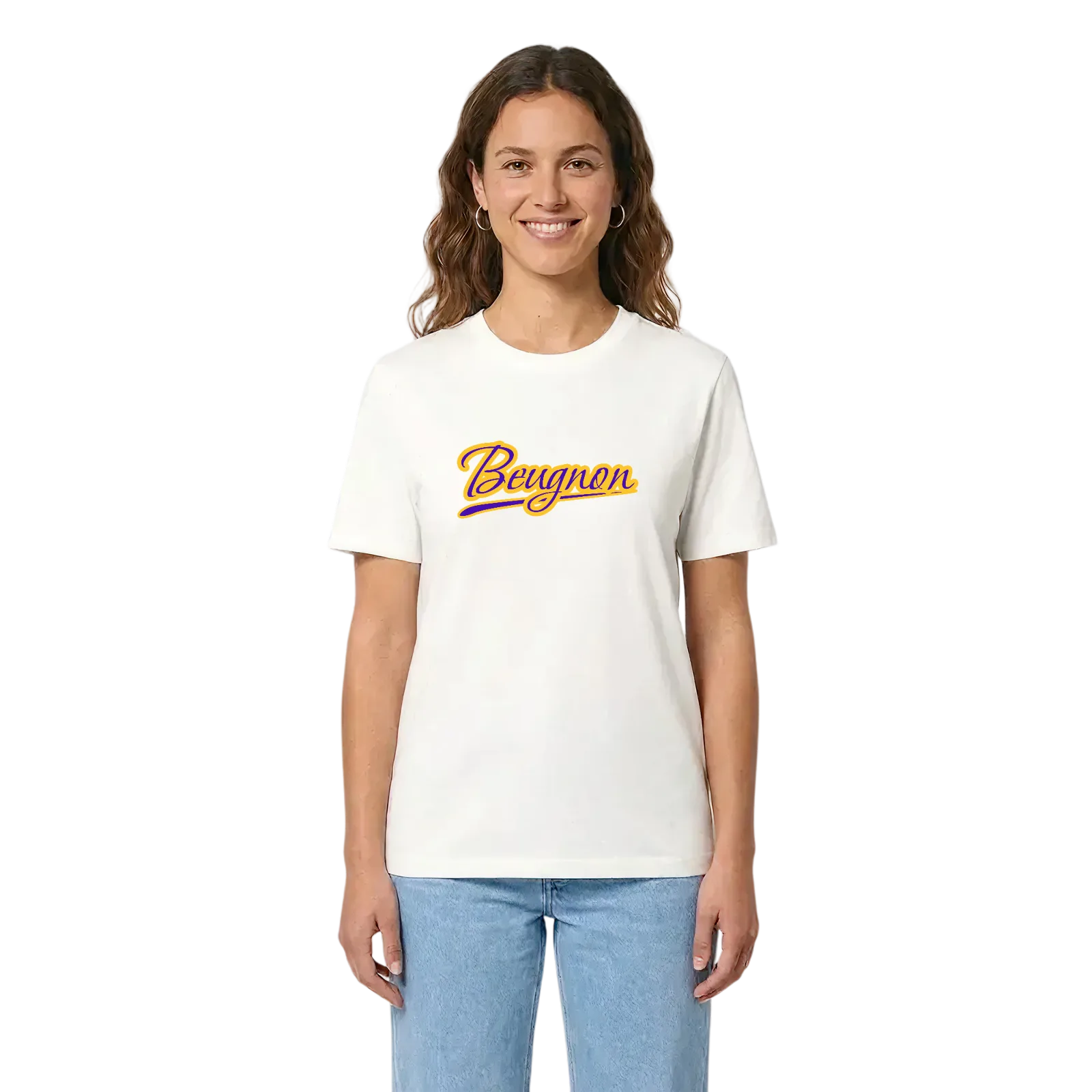Beugnon baseball t-shirt – White, i miljö