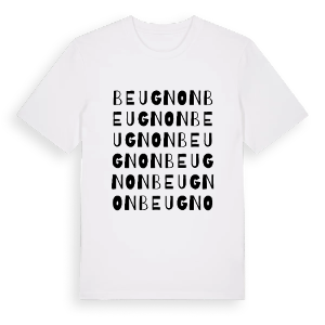 Beugnon ordlek t-shirt – ekologisk bomull t-shirt från Pinshirt