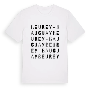 Beurey-Bauguay ordlek t-shirt – ekologisk bomull t-shirt från Pinshirt