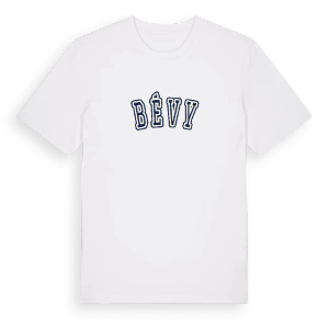Bévy college t-shirt – ekologisk bomull t-shirt från Pinshirt