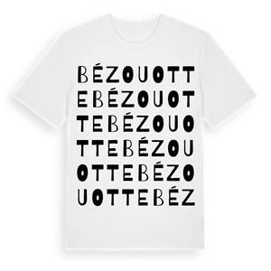 Bézouotte ordlek t-shirt – ekologisk bomull t-shirt från Pinshirt