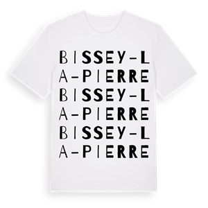 Bissey-la-Pierre ordlek t-shirt – ekologisk bomull t-shirt från Pinshirt