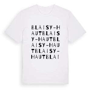 Blaisy-Haut ordlek t-shirt – ekologisk bomull t-shirt från Pinshirt