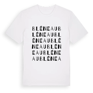 Bléneau ordlek t-shirt – ekologisk bomull t-shirt från Pinshirt