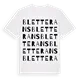 Bletterans ordlek t-shirt