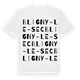 Bligny-le-Sec ordlek t-shirt