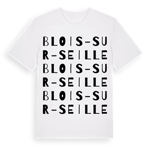Blois-sur-Seille ordlek t-shirt – ekologisk bomull t-shirt från Pinshirt