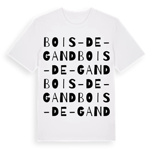 Bois-de-Gand ordlek t-shirt – ekologisk bomull t-shirt från Pinshirt