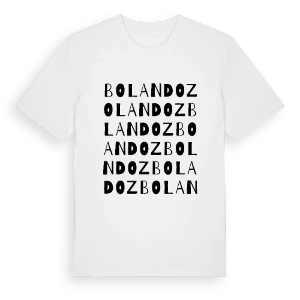 Bolandoz ordlek t-shirt – ekologisk bomull t-shirt från Pinshirt