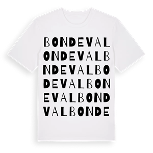 Bondeval ordlek t-shirt – ekologisk bomull t-shirt från Pinshirt