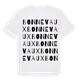 Bonnevaux ordlek t-shirt