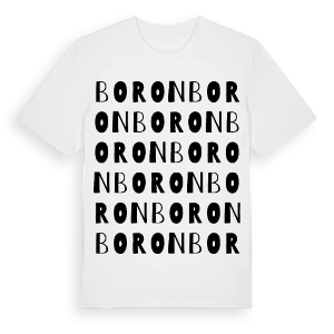 Boron ordlek t-shirt – ekologisk bomull t-shirt från Pinshirt