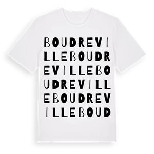 Boudreville ordlek t-shirt – ekologisk bomull t-shirt från Pinshirt