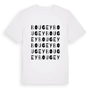 Bougey ordlek t-shirt – ekologisk bomull t-shirt från Pinshirt