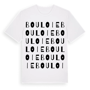 Bouloie ordlek t-shirt – ekologisk bomull t-shirt från Pinshirt
