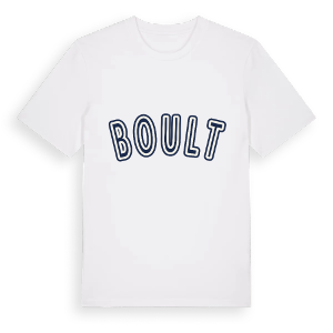 Boult college t-shirt – ekologisk bomull t-shirt från Pinshirt