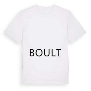 Jag älskar Boult t-shirt stort tryck – ekologisk bomull t-shirt från Pinshirt